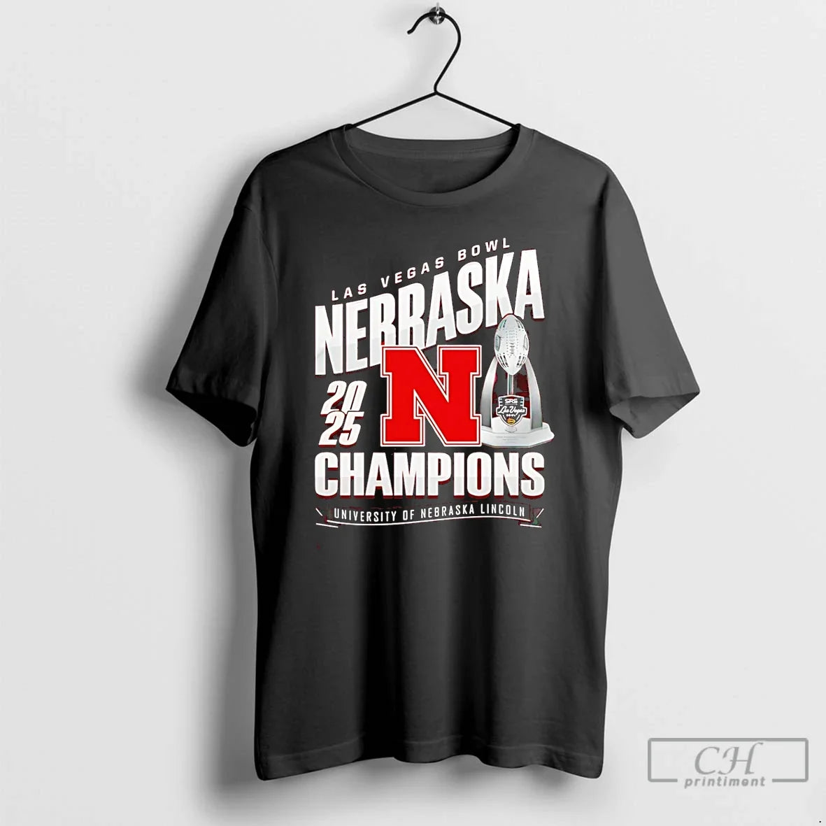Classic Nebraska Cornhuskers 2025 Las Vegas Bowl Champions Trophy T-Shirts, Hoodie, Sweatshirt - T-Shirt, Sweatshirt, Hoodie