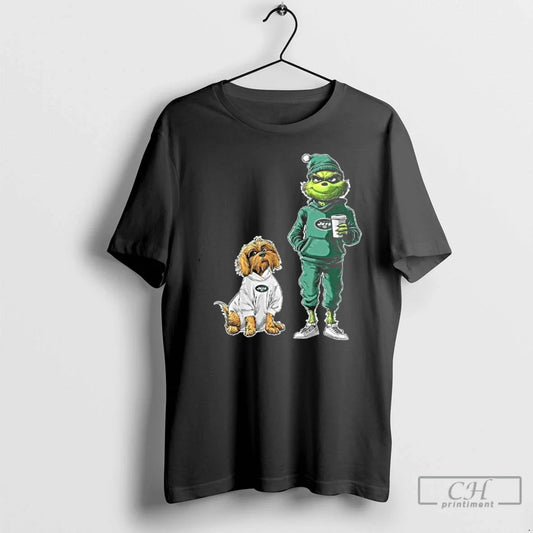 Classic New York Jets Grinch Dog Football 2025 T-Shirts, Hoodie, Sweatshirt - T-Shirt, Sweatshirt, Hoodie