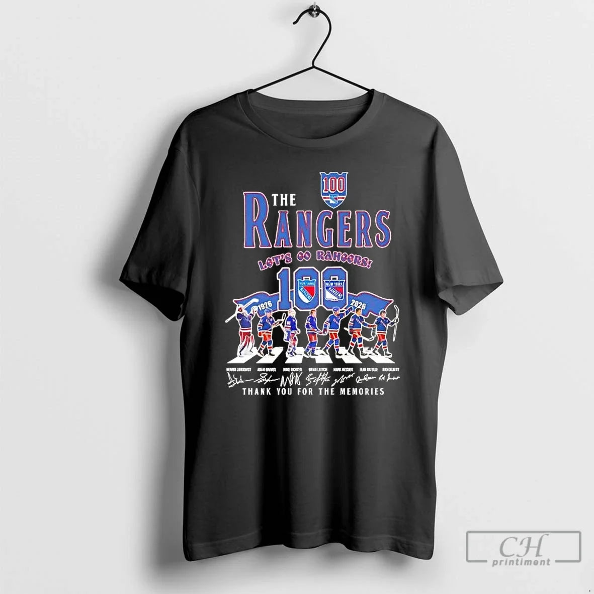 Classic New York Rangers 100 Seasons Lets Go Rangers Thank You Memories T-Shirts, Hoodie, Sweatshirt - T-Shirt, Sweatshirt, Hoodie
