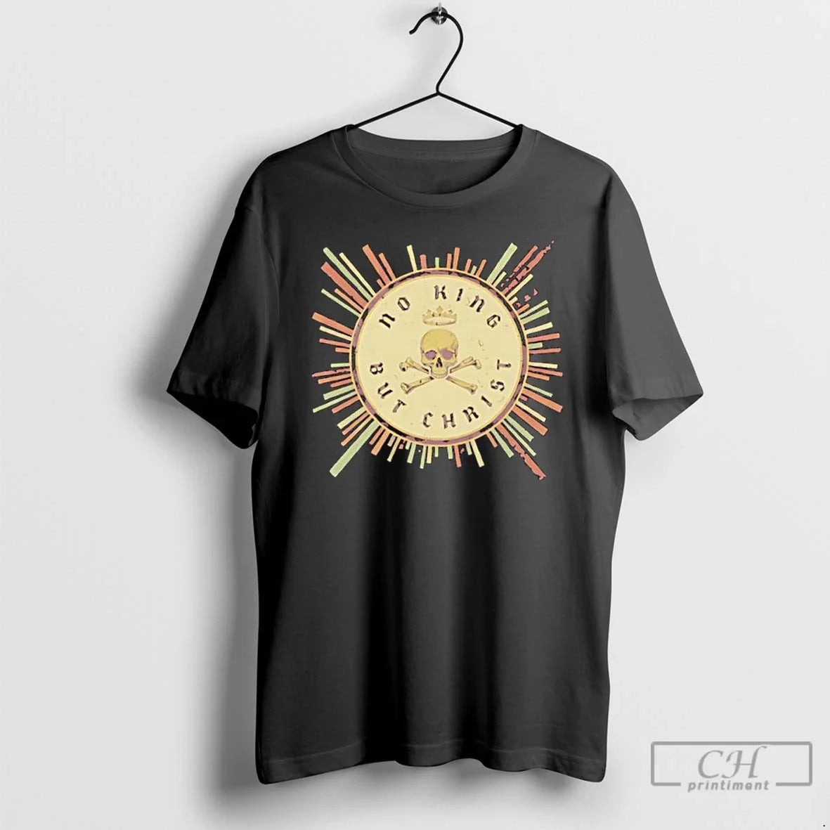 Classic No King But Christ Retro Seal T-Shirts, Hoodie, Sweatshirt - T-Shirt, Sweatshirt, Hoodie