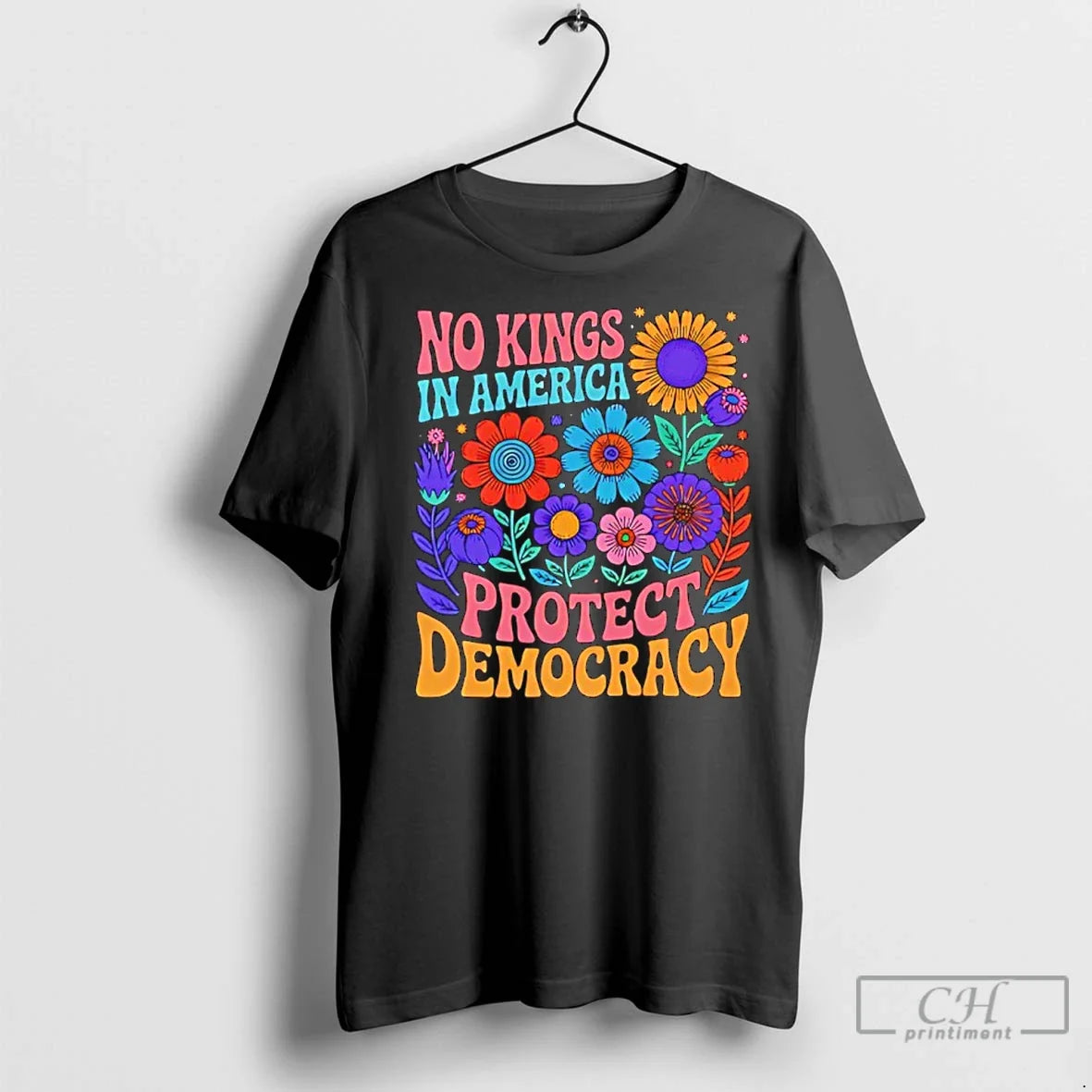 Classic No King American Protect Democracy T-Shirts, Hoodie, Sweatshirt - T-Shirt, Sweatshirt, Hoodie