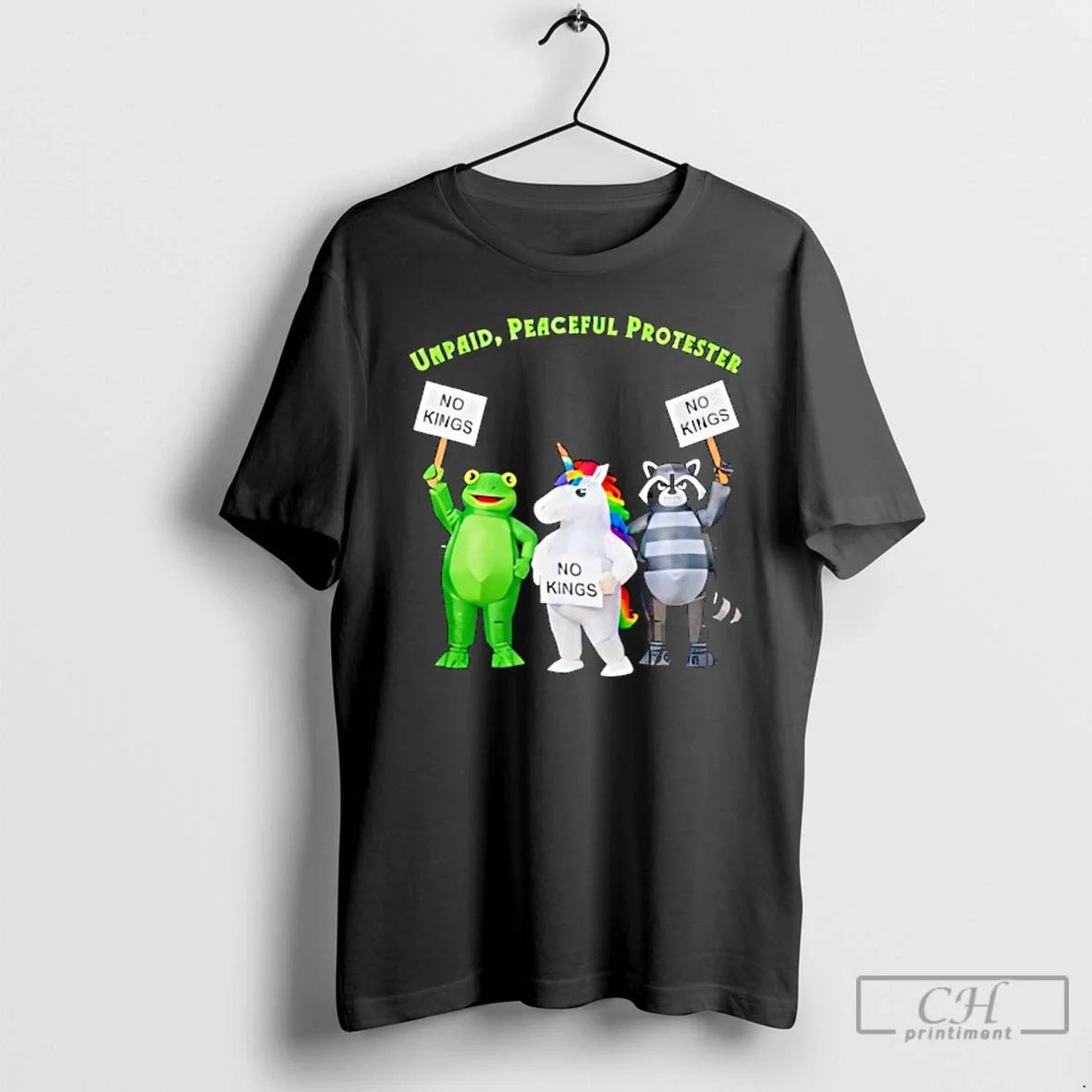 Classic No Kings Unpaid Peaceful Protester Frog Unicorn T-Shirts, Hoodie, Sweatshirt - T-Shirt, Sweatshirt, Hoodie