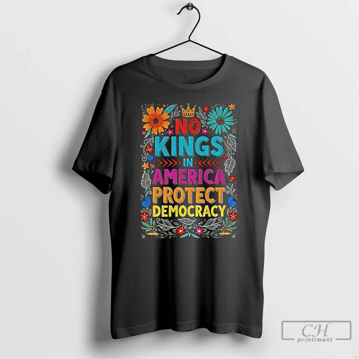 Classic No Kings America Protect Democracy Political T-Shirts, Hoodie, Sweatshirt - T-Shirt, Sweatshirt, Hoodie