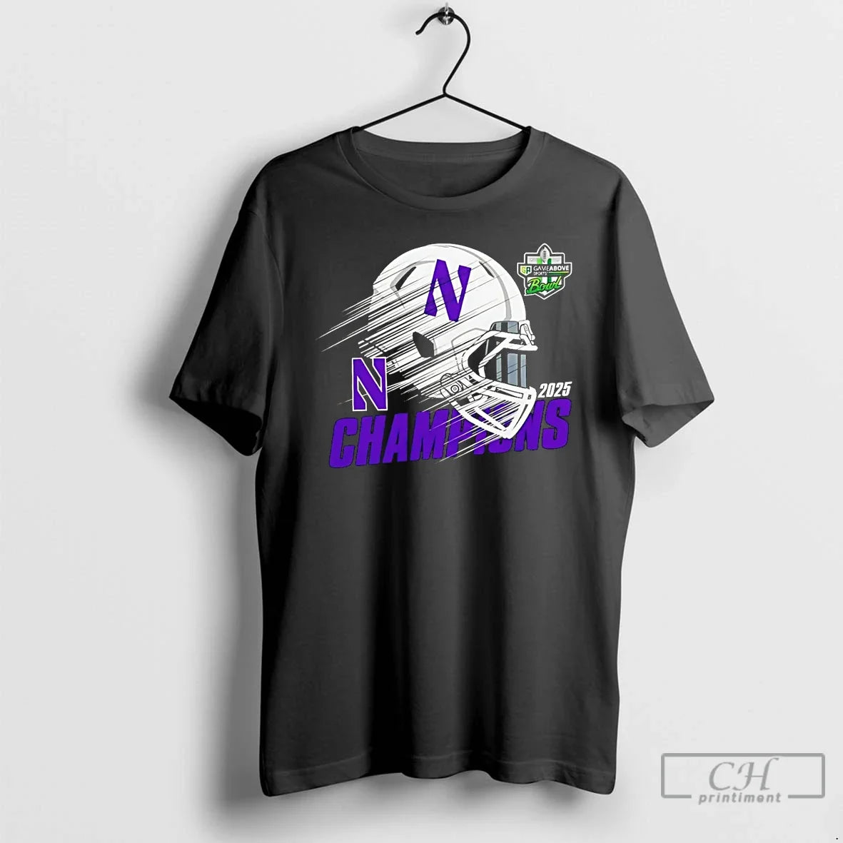 Classic Northwestern Wildcats 2025 Gameabove Sports Bowl Champions Football Helmet T-Shirts, Hoodie, Sweatshirt - T-Shirt, Sweatshirt, Hoodie