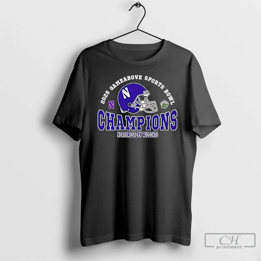 Classic Northwestern Wildcats 2025 Gameabove Sports Bowl Champions Helmet T-Shirts, Hoodie, Sweatshirt - T-Shirt, Sweatshirt, Hoodie