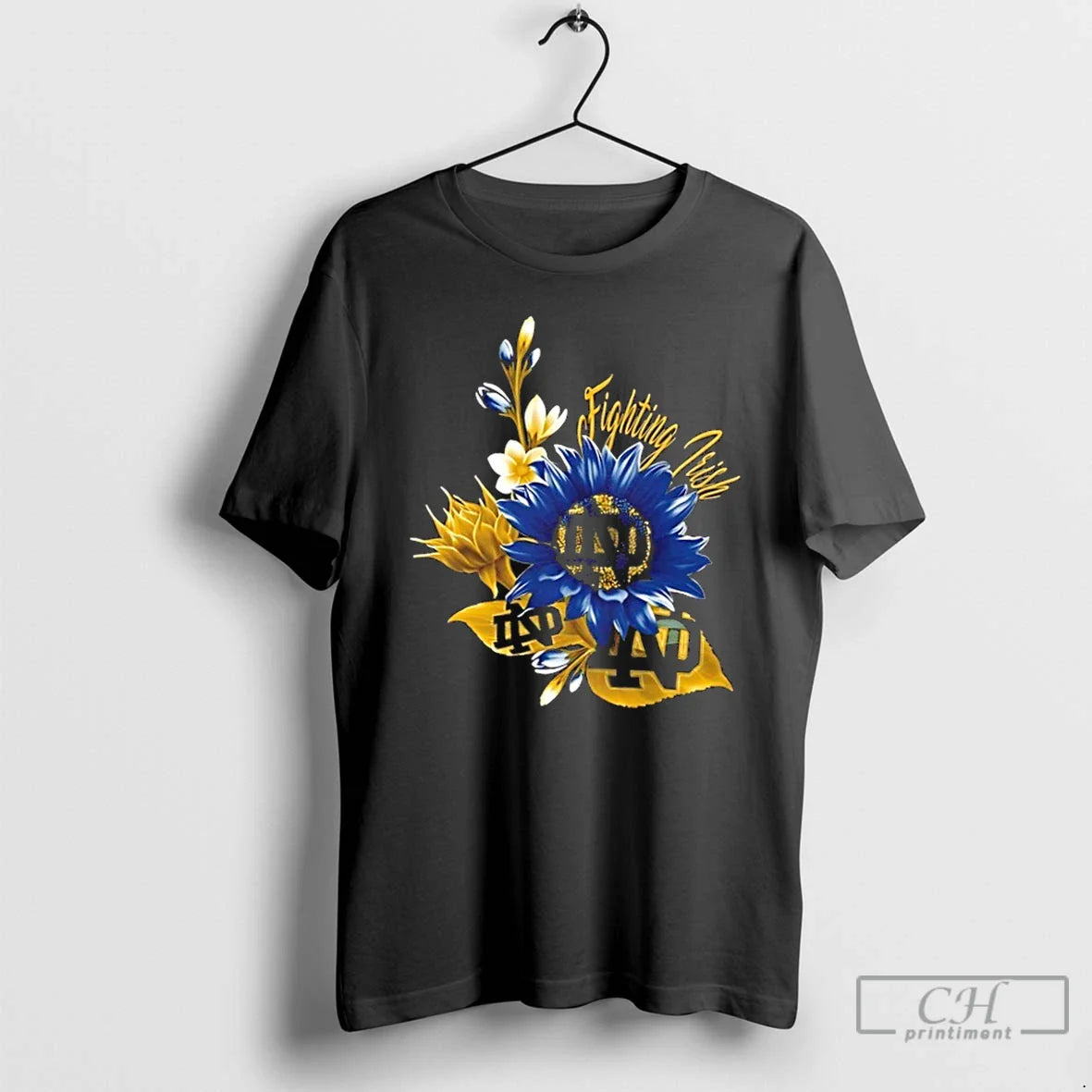 Classic Notre Dame Fighting Irish Football X Sunflower Floral T-Shirts, Hoodie, Sweatshirt - T-Shirt, Sweatshirt, Hoodie