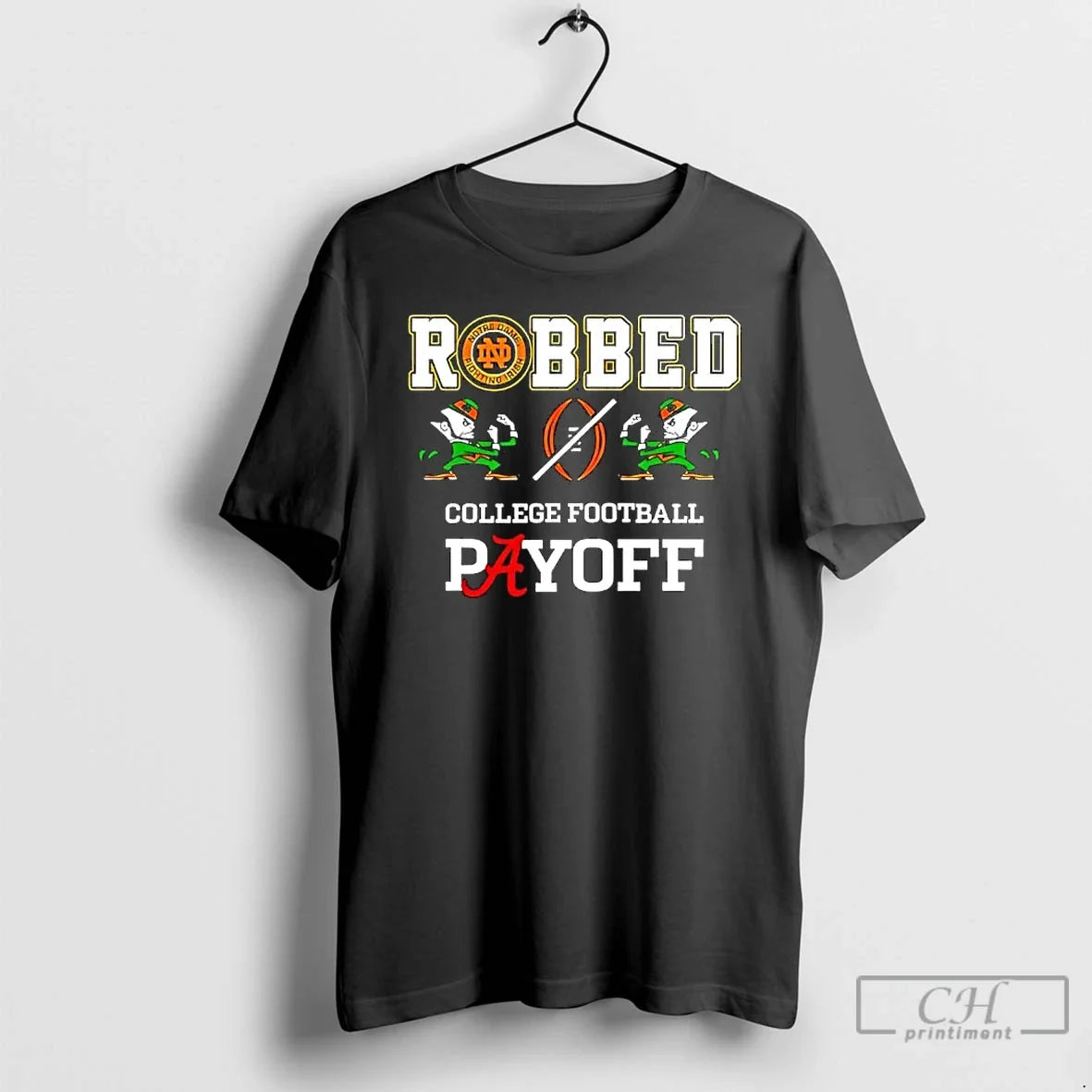 Classic Notre Dame Football Robbed Playoff T-Shirts, Hoodie, Sweatshirt - T-Shirt, Sweatshirt, Hoodie