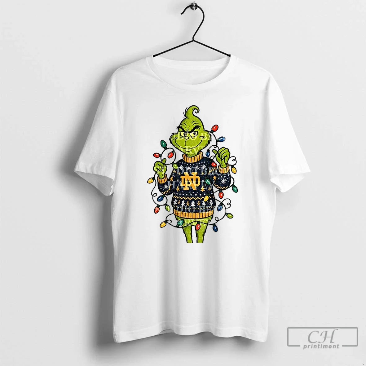Classic Notre Dame Grinch Light T-Shirts, Hoodie, Sweatshirt - T-Shirt, Sweatshirt, Hoodie