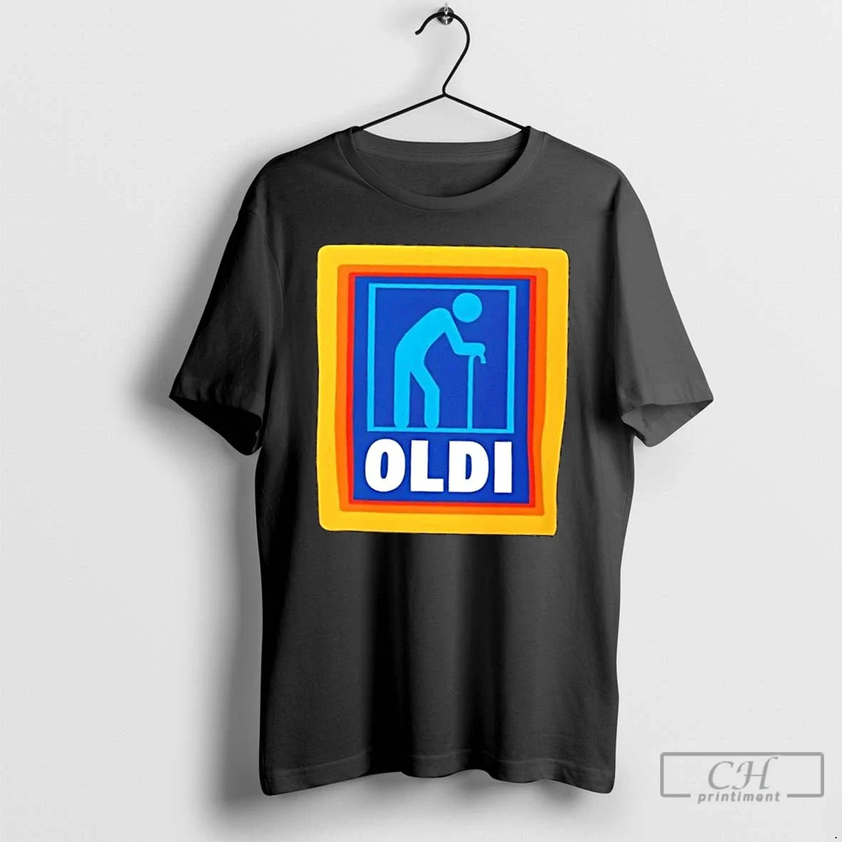 Classic Oldi Funny Senior Aldi Logo Parody T-Shirts, Hoodie, Sweatshirt - T-Shirt, Sweatshirt, Hoodie