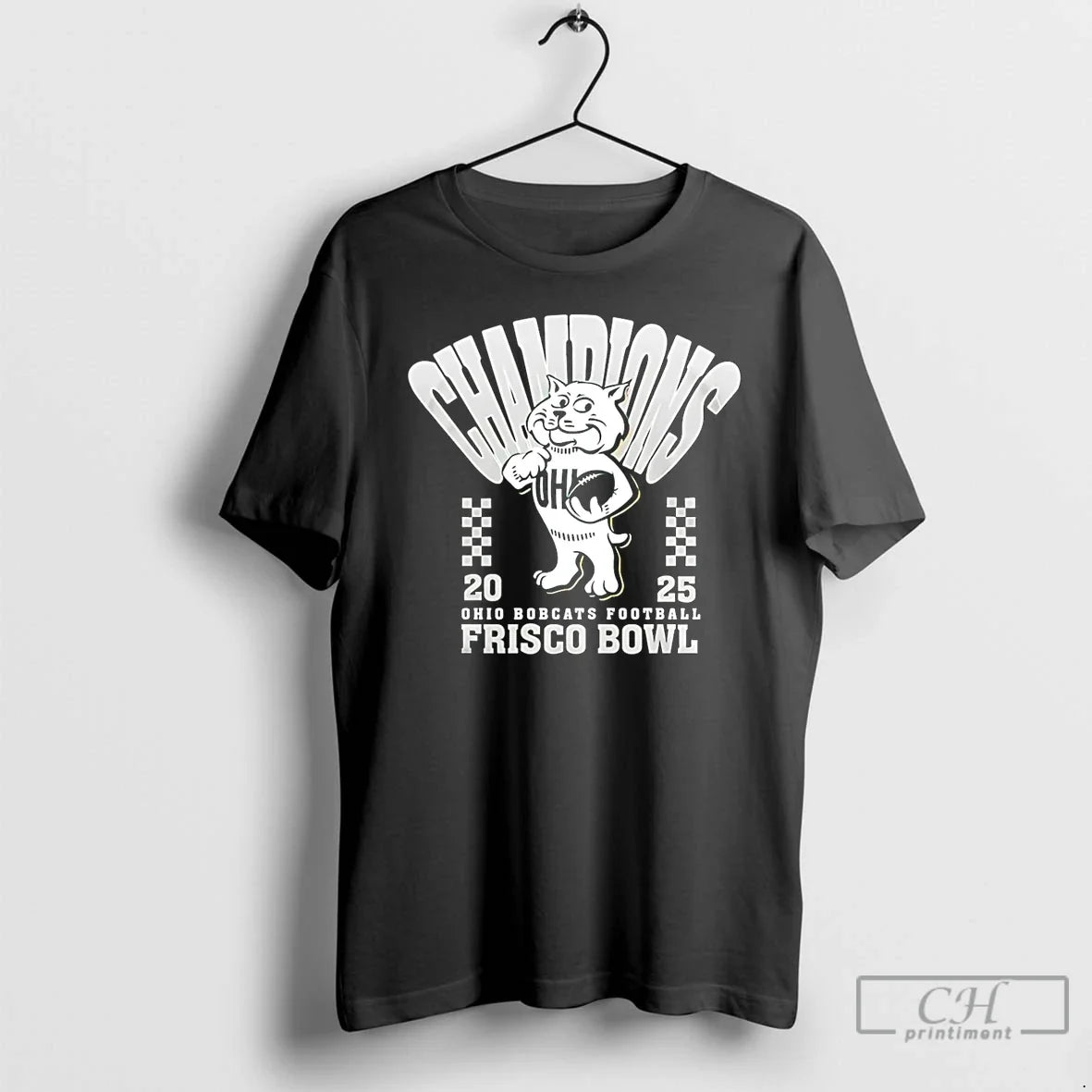 Classic Ohio Bobcats Frisco Bowl Champions 2025 Mascot T-Shirts, Hoodie, Sweatshirt - T-Shirt, Sweatshirt, Hoodie