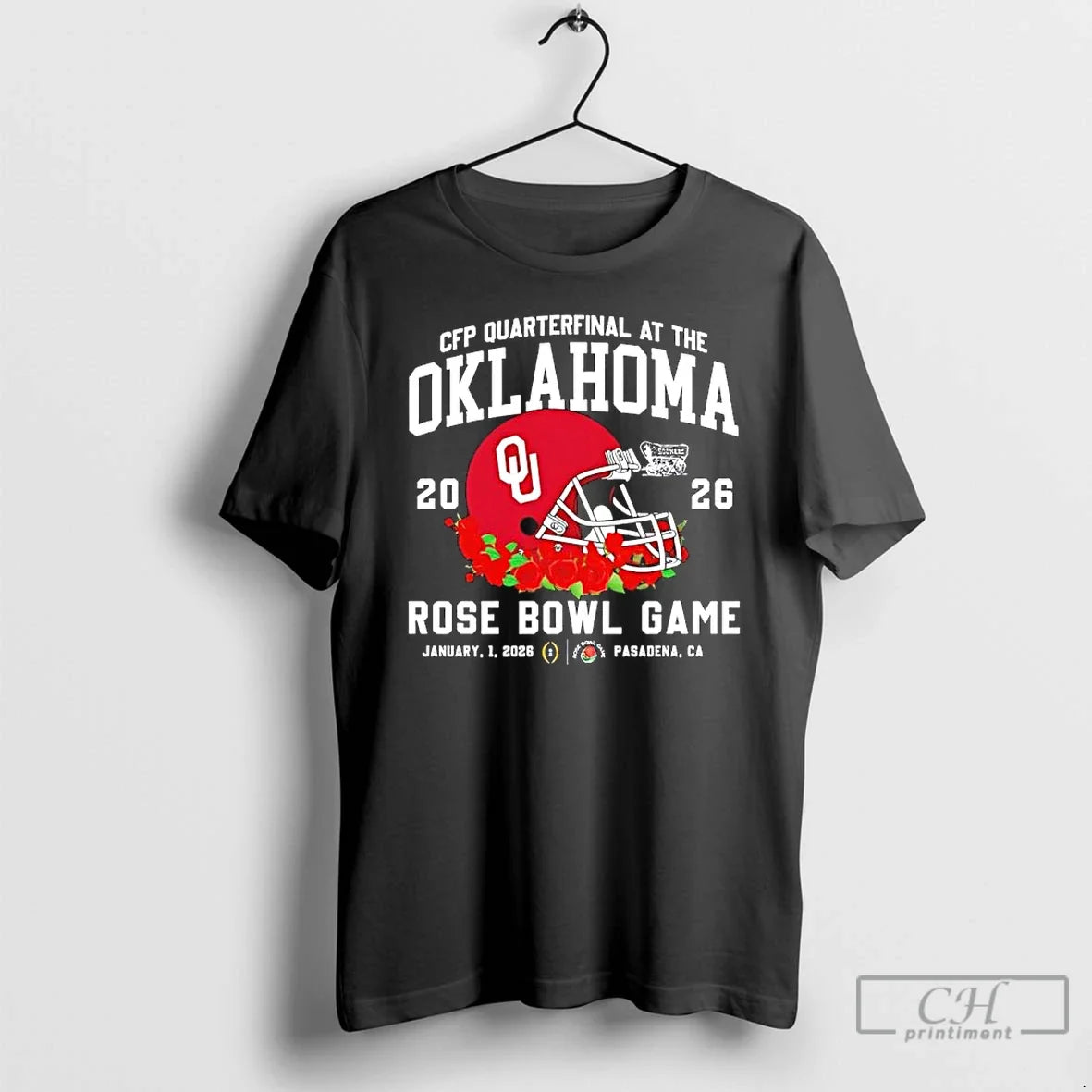 Classic Oklahoma Sooners Cfp Quarterfinal 2026 Rose Bowl Game Helmet T-Shirts, Hoodie, Sweatshirt - T-Shirt, Sweatshirt, Hoodie