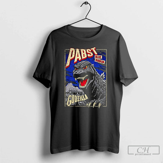 Classic Pabst Blue Ribbon Godzilla Clawed Ribbon Vintage T-Shirts, Hoodie, Sweatshirt - T-Shirt, Sweatshirt, Hoodie