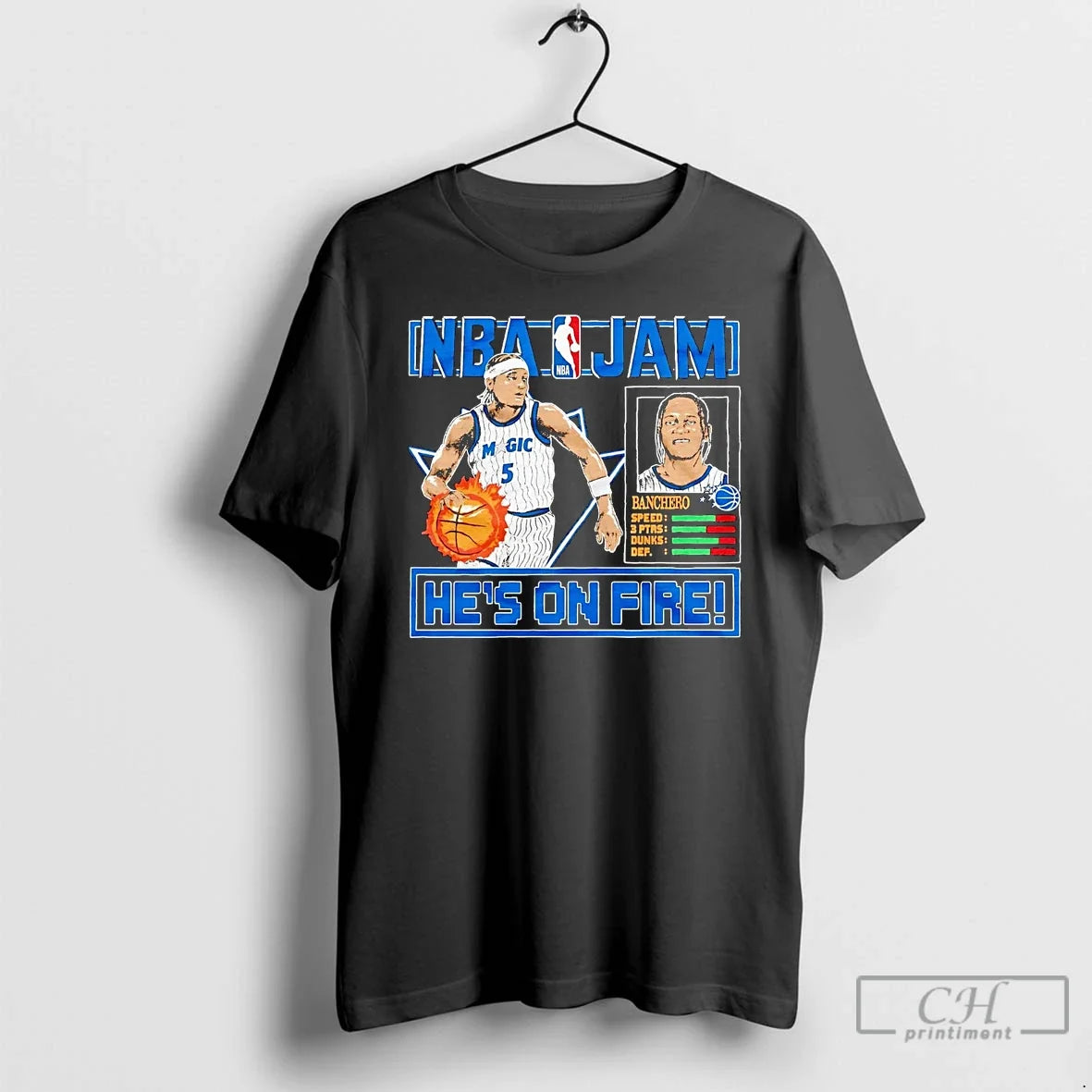 Classic Paolo Banchero Hes Fire Nba Jam Magic T-Shirts, Hoodie, Sweatshirt - T-Shirt, Sweatshirt, Hoodie