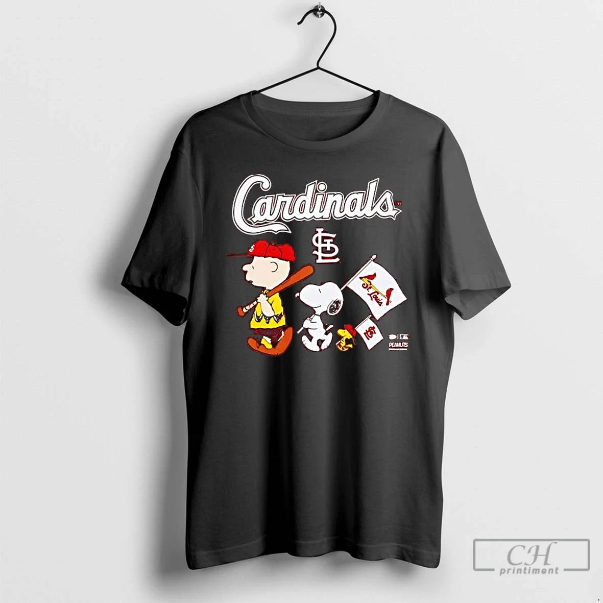 Classic Peanuts Chracters Flag St Louis Cardinals Red T-Shirts, Hoodie, Sweatshirt - T-Shirt, Sweatshirt, Hoodie