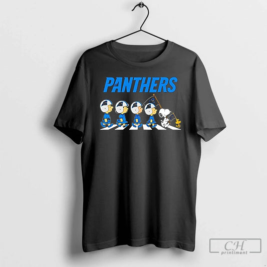 Classic Peanuts X Carolina Panthers Football Flag Walking T-Shirts, Hoodie, Sweatshirt - T-Shirt, Sweatshirt, Hoodie