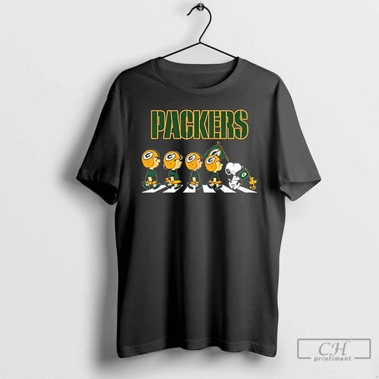 Classic Peanuts X Green Bay Packers Football Flag Walking T-Shirts, Hoodie, Sweatshirt - T-Shirt, Sweatshirt, Hoodie
