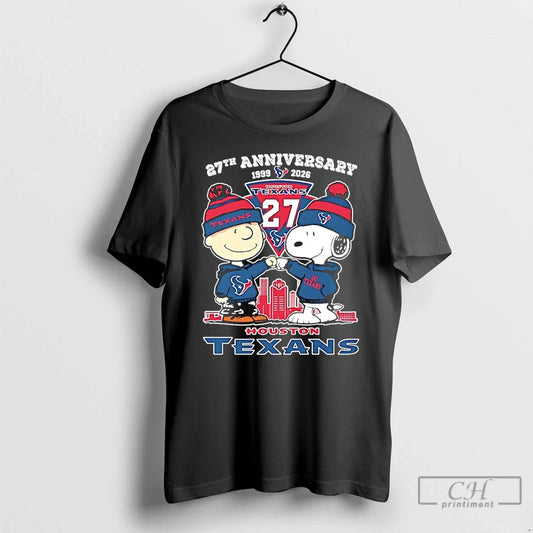 Classic Peanuts X Houston Texans 1999 2026 27th Anniversary T-Shirts, Hoodie, Sweatshirt - T-Shirt, Sweatshirt, Hoodie