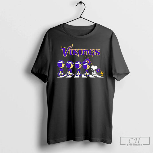 Classic Peanuts X Minnesota Vikings Football Flag Walking T-Shirts, Hoodie, Sweatshirt - T-Shirt, Sweatshirt, Hoodie