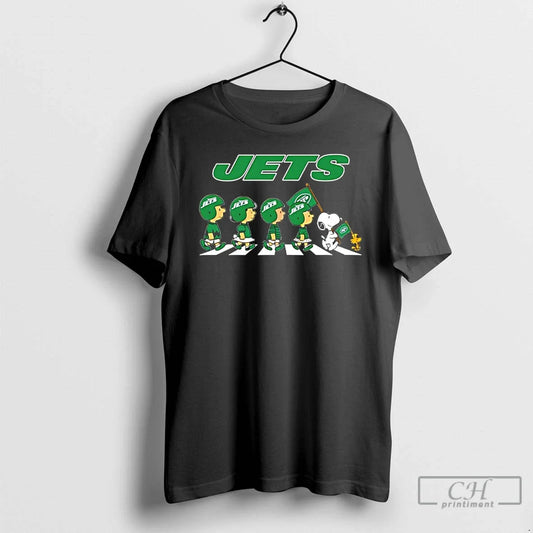 Classic Peanuts X New York Jets Football Flag Walking T-Shirts, Hoodie, Sweatshirt - T-Shirt, Sweatshirt, Hoodie