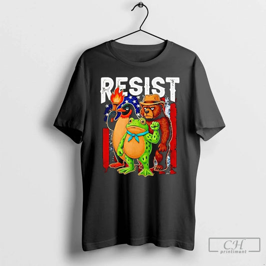 Classic Penguin Frog Bear Resist Protest Against Tariffs T-Shirts, Hoodie, Sweatshirt - T-Shirt, Sweatshirt, Hoodie