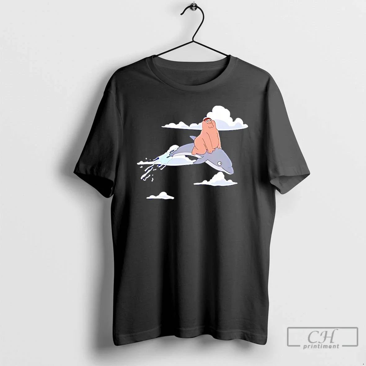 Classic Peter Griffin Riding Dolphin Family Guy T-Shirts, Hoodie, Sweatshirt - T-Shirt, Sweatshirt, Hoodie