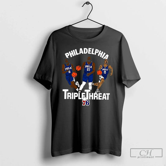 Classic Philadelphia 76ers Triple Threat Player T-Shirts, Hoodie, Sweatshirt - T-Shirt, Sweatshirt, Hoodie