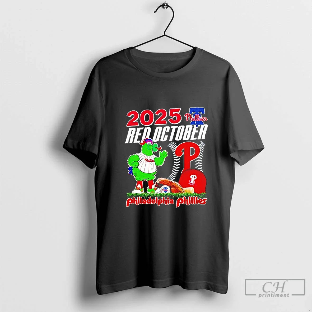 Classic Philadelphia Phillies 2025 Red October Phanatic Mascot Blackshirt T-Shirts, Hoodie, Sweatshirt - T-Shirt, Sweatshirt, Hoodie