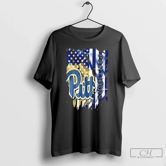 Classic Pittsburgh Panthers Football X American Flag T-Shirts, Hoodie, Sweatshirt - T-Shirt, Sweatshirt, Hoodie