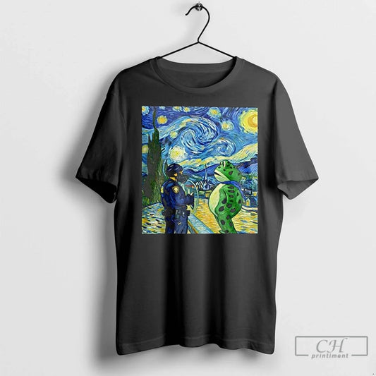 Classic Portland Frog Starry Night Van Gogh Long Sleve T-Shirts, Hoodie, Sweatshirt - T-Shirt, Sweatshirt, Hoodie