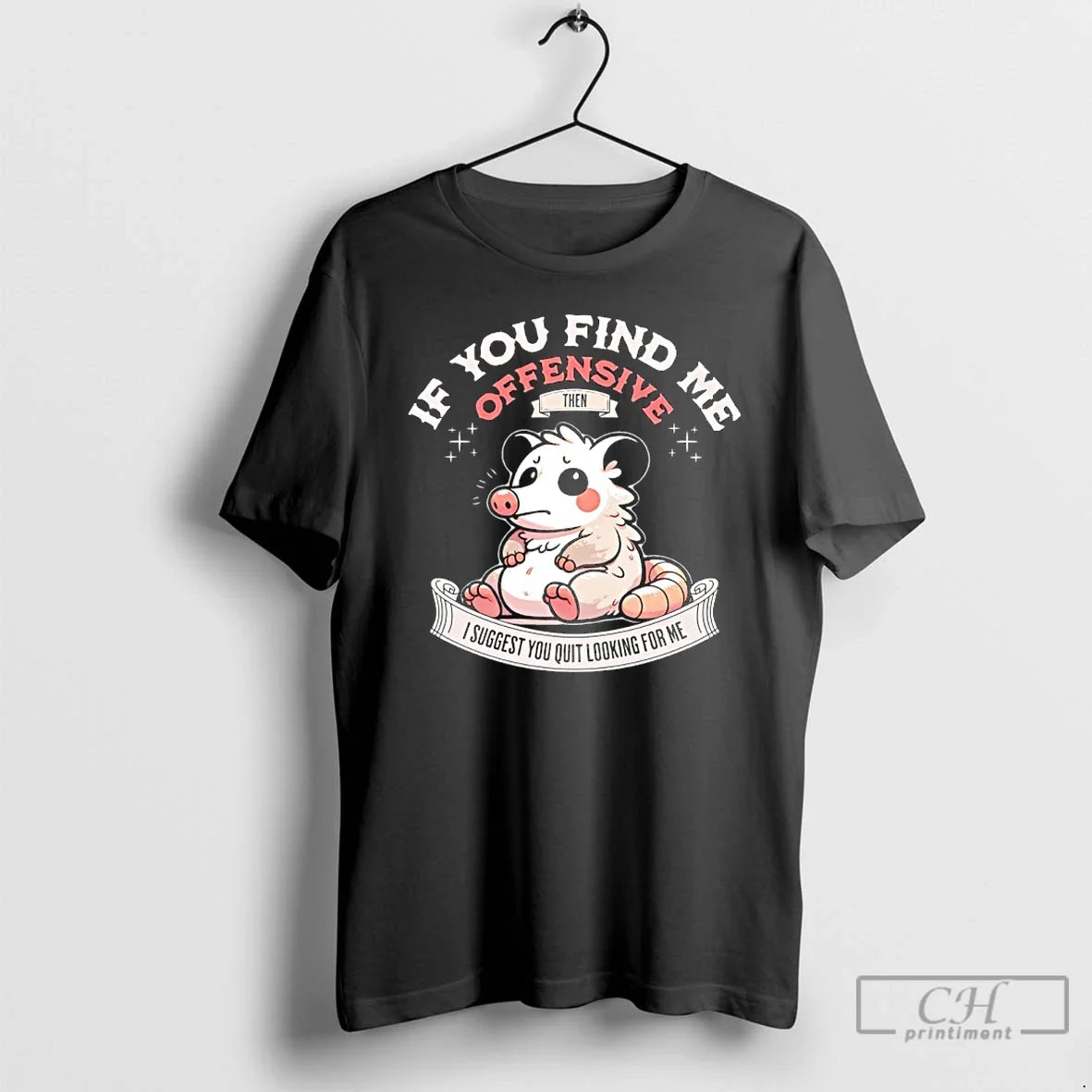 Classic Possum If You Find Me Offensive Then I Suggest You Quit Looking Me T-Shirts, Hoodie, Sweatshirt - T-Shirt, Sweatshirt, Hoodie