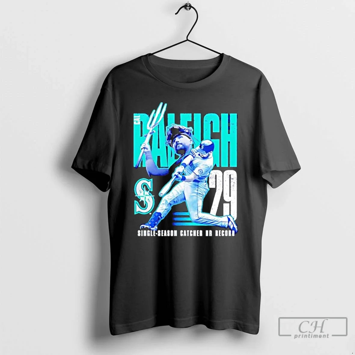 Classic Postseason Cal Raleigh Seattle Mariners Catcher Home Run Record T-Shirts, Hoodie, Sweatshirt - T-Shirt, Sweatshirt, Hoodie