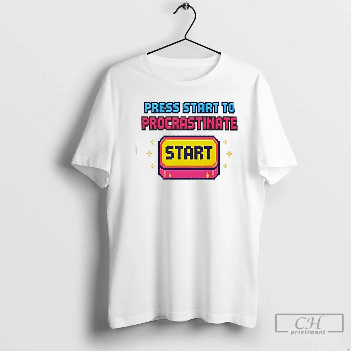 Classic Press Start Procrastinate T-Shirts, Hoodie, Sweatshirt - T-Shirt, Sweatshirt, Hoodie