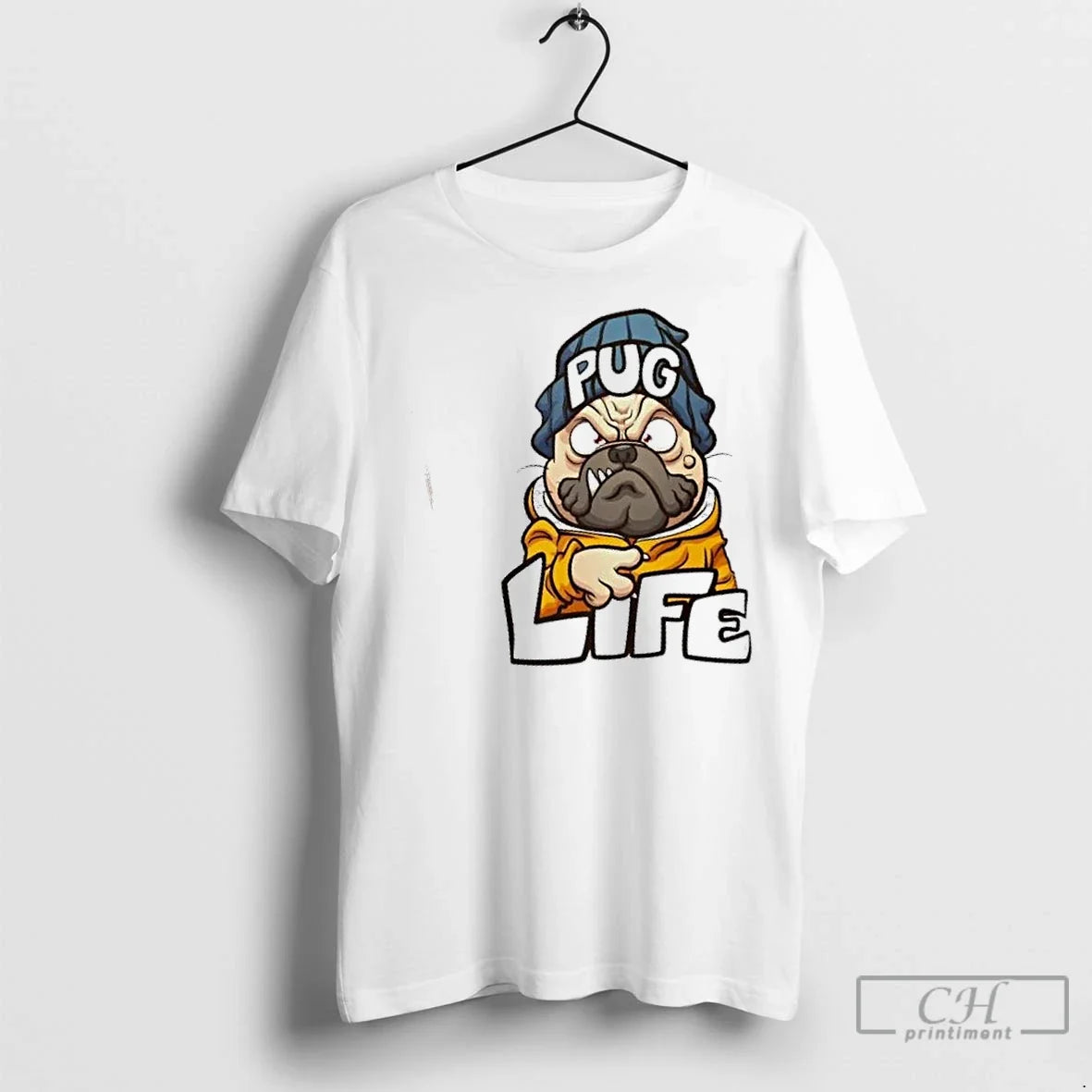 Classic Pug Life Gangsta Dog Cartoon T-Shirts, Hoodie, Sweatshirt - T-Shirt, Sweatshirt, Hoodie