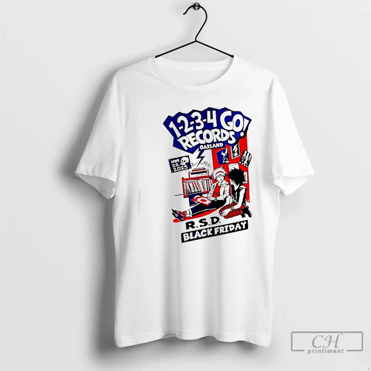 Classic Rsd Black Friday 1 2 3 4 Go Records November 28th 2025 Oakland T-Shirts, Hoodie, Sweatshirt - T-Shirt, Sweatshirt, Hoodie