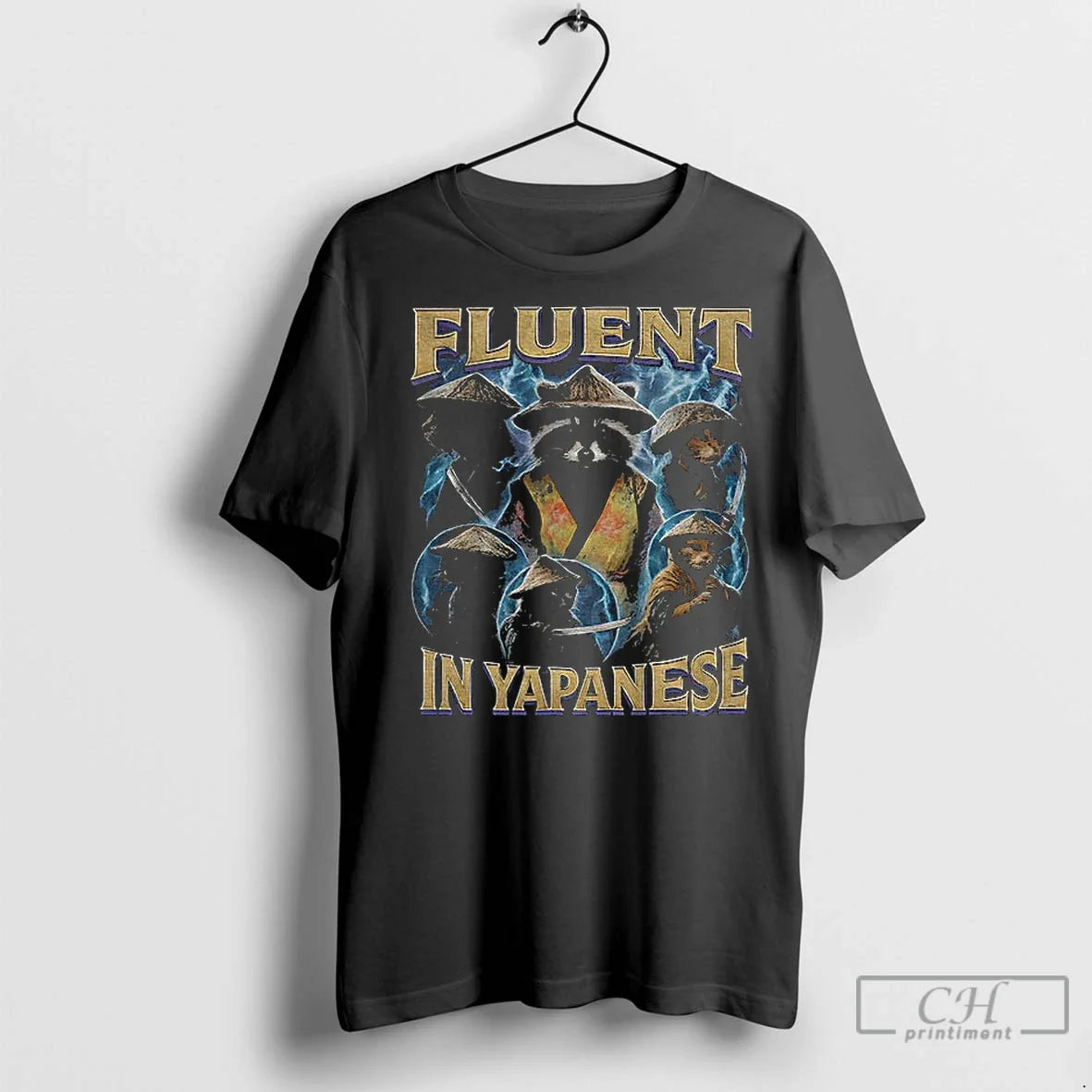 Classic Raccoon Fluent Yapanese Meme T-Shirts, Hoodie, Sweatshirt - T-Shirt, Sweatshirt, Hoodie