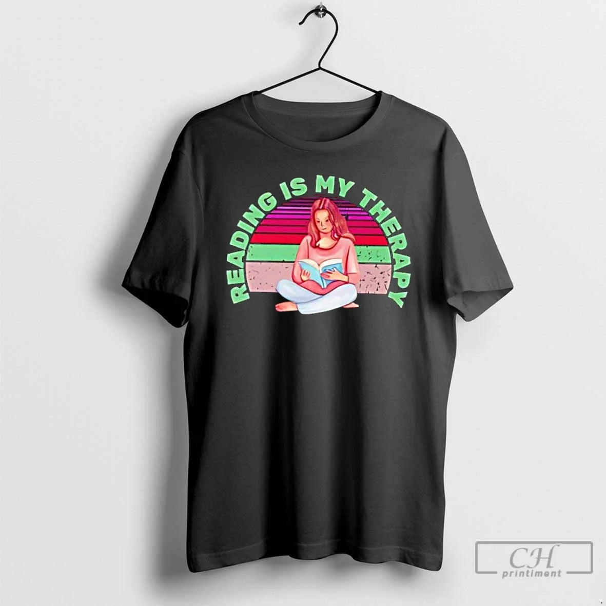 Classic Reading Is My Therapy Vintage T-Shirts, Hoodie, Sweatshirt - T-Shirt, Sweatshirt, Hoodie