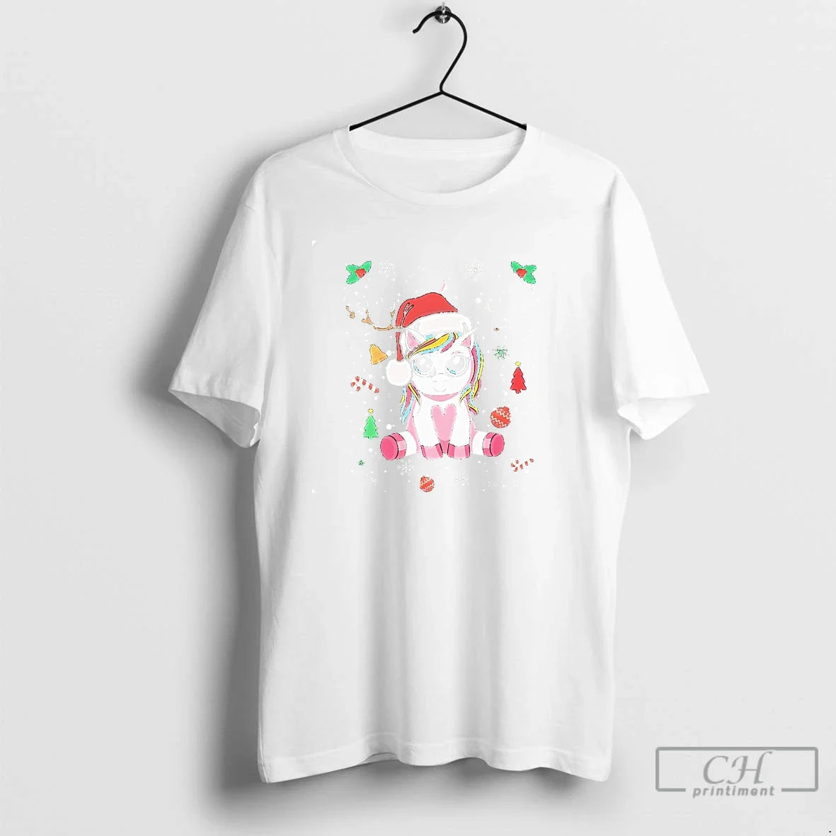 Classic Reindeer Horn Unicorn Santa Hat T-Shirts, Hoodie, Sweatshirt - T-Shirt, Sweatshirt, Hoodie