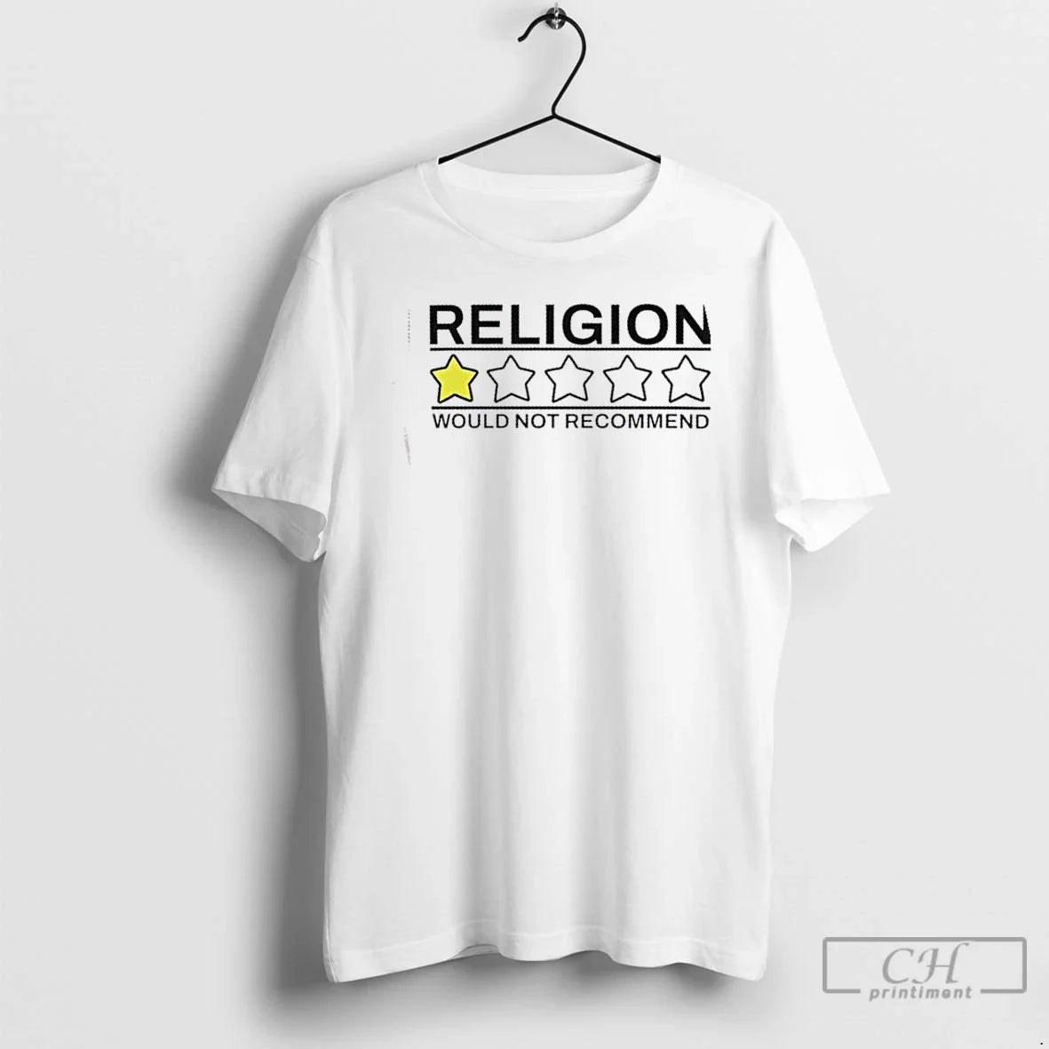 Classic Religion One Star Would Not Recommend T-Shirts, Hoodie, Sweatshirt - T-Shirt, Sweatshirt, Hoodie