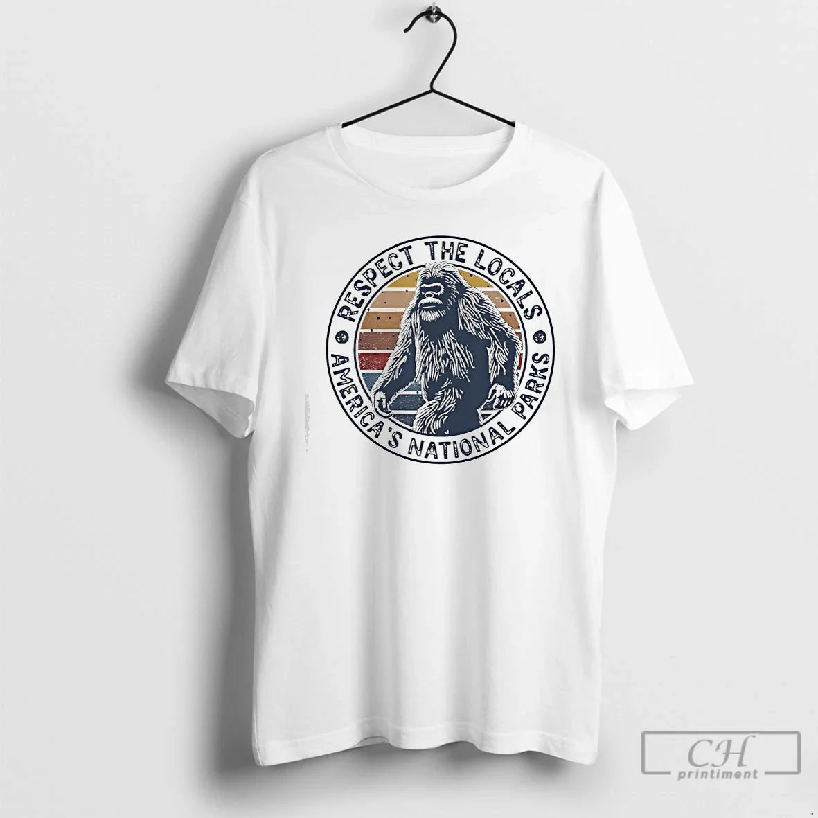 Classic Respect Locals Americas National Parks Bigfoot Vintage T-Shirts, Hoodie, Sweatshirt - T-Shirt, Sweatshirt, Hoodie