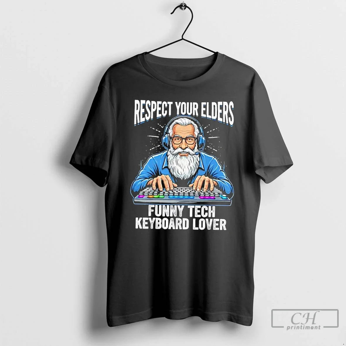 Classic Respect Your Elders Funny Tech Keyboard Lover T-Shirts, Hoodie, Sweatshirt - T-Shirt, Sweatshirt, Hoodie
