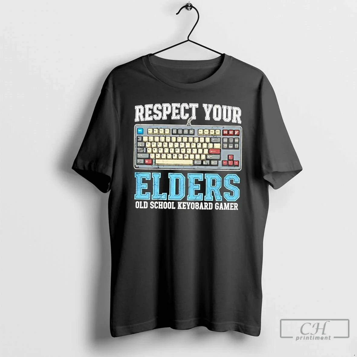 Classic Respect Your Elders Old School Keyboard Gamer T-Shirts, Hoodie, Sweatshirt - T-Shirt, Sweatshirt, Hoodie