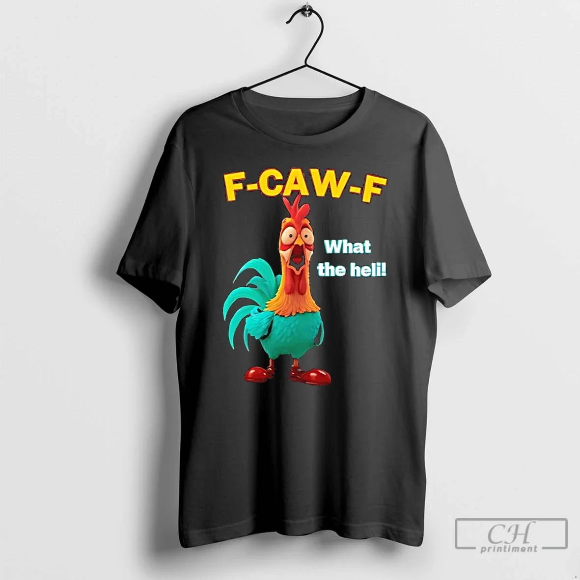Classic Rooster Frightened F Caw F What Heli Funny T-Shirts, Hoodie, Sweatshirt - T-Shirt, Sweatshirt, Hoodie