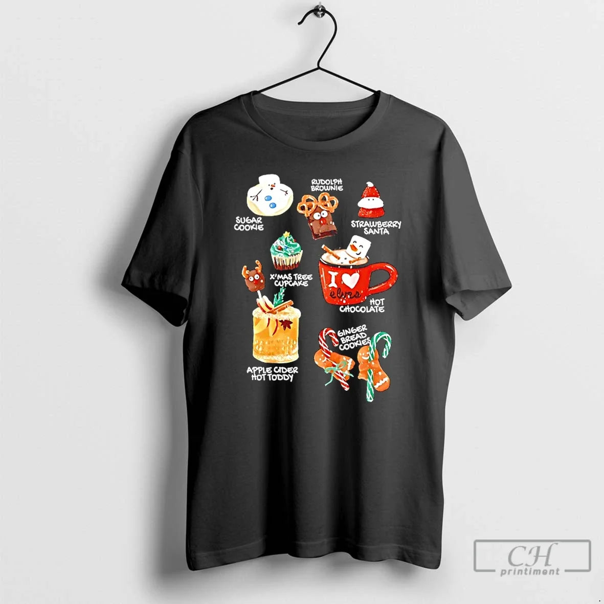 Classic Rudolph Brownie Sugar Cookies Hot Chocolate Strawberry Santa Merry 2025 T-Shirts, Hoodie, Sweatshirt - T-Shirt, Sweatshirt, Hoodie