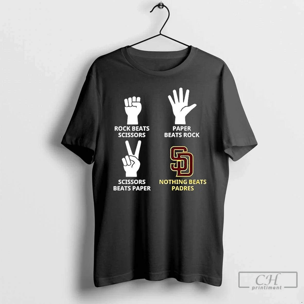 Classic San Diego Padres Nothing Beats Rock Beats Scissors Paper Beats Rock Scissors Beats Paper T-Shirts, Hoodie, Sweatshirt - T-Shirt, Sweatshirt, Hoodie