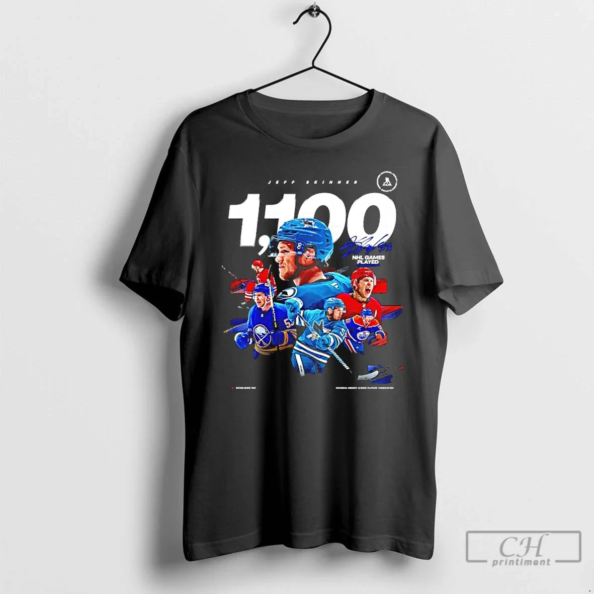 Classic San Jose Sharks Jeff Skinner Nhl Career Game No 1100 Signature T-Shirts, Hoodie, Sweatshirt - T-Shirt, Sweatshirt, Hoodie