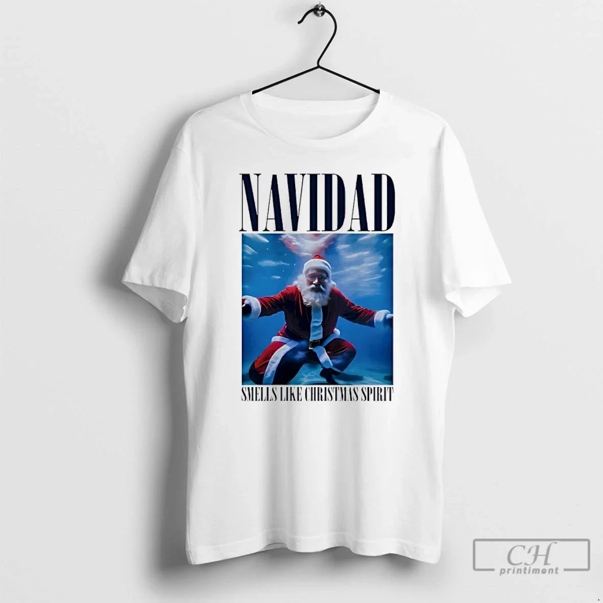 Classic Santa Claus Navidad Smells Like Spirit T-Shirts, Hoodie, Sweatshirt - T-Shirt, Sweatshirt, Hoodie