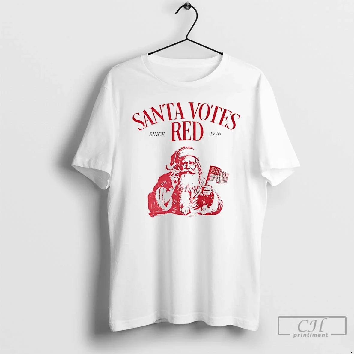 Classic Santa Votes Red Since 1776 T-Shirts, Hoodie, Sweatshirt - T-Shirt, Sweatshirt, Hoodie