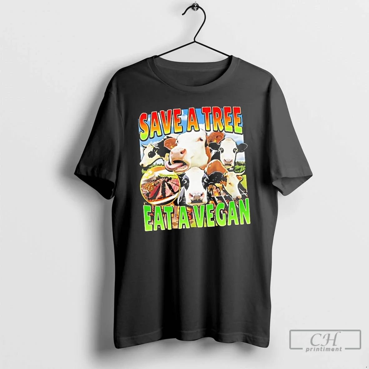 Classic Save Tree Eat Vegan Cows T-Shirts, Hoodie, Sweatshirt - T-Shirt, Sweatshirt, Hoodie