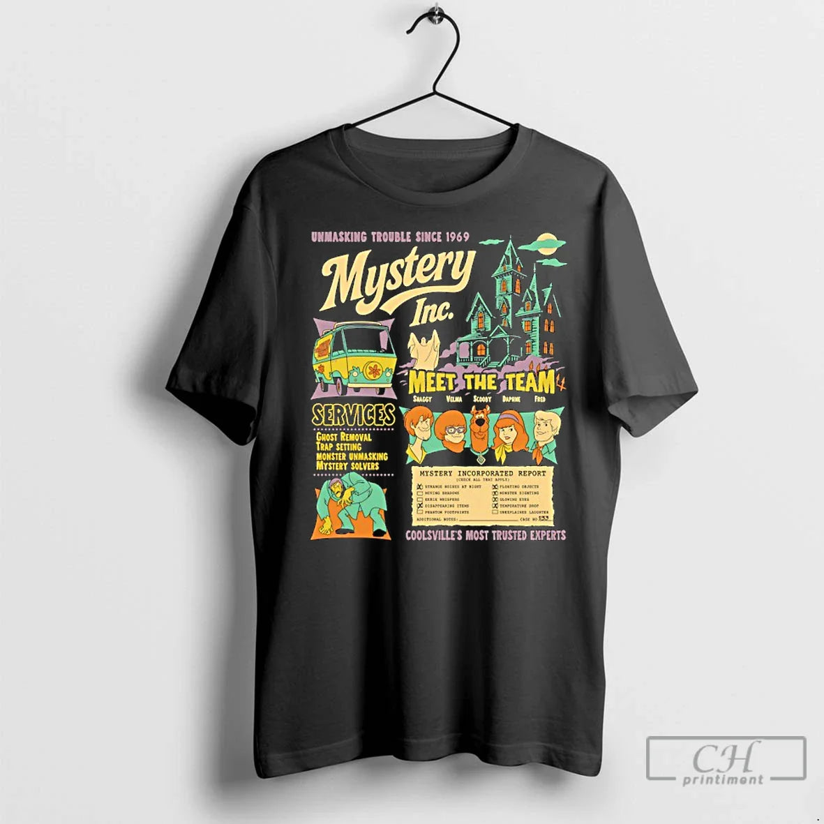 Classic Scooby Doo Where Are You Mystery Inc Team Unmasking Trouble Since 1969 T-Shirts, Hoodie, Sweatshirt - T-Shirt, Sweatshirt, Hoodie