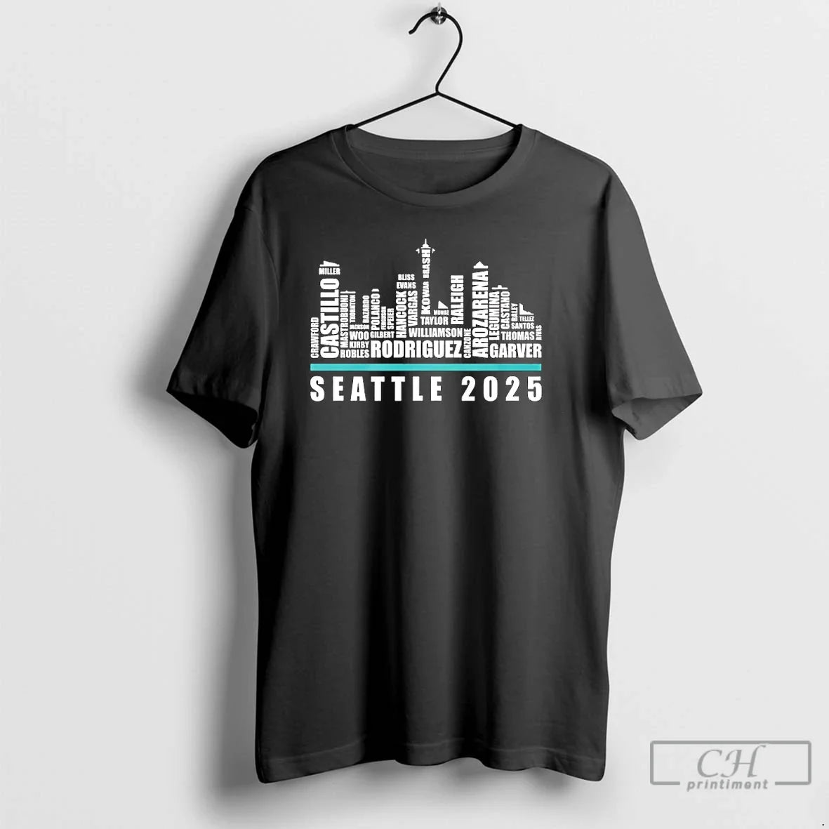 Classic Seattle Baseball Team All Time Legends Players Name Skyline T-Shirts, Hoodie, Sweatshirt - T-Shirt, Sweatshirt, Hoodie